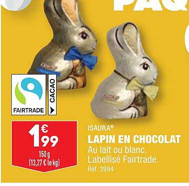 isaura lapin en chocolat