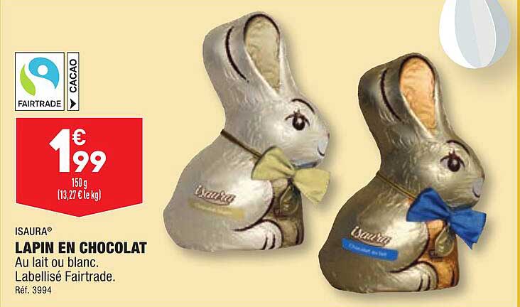 isaura lapin en chocolat