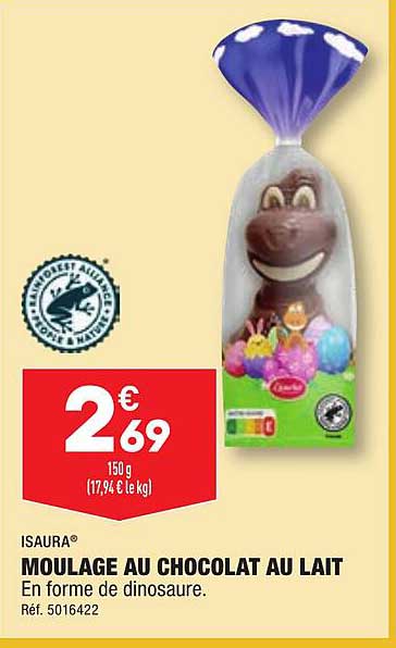 isaura moulage au chocolat au lait