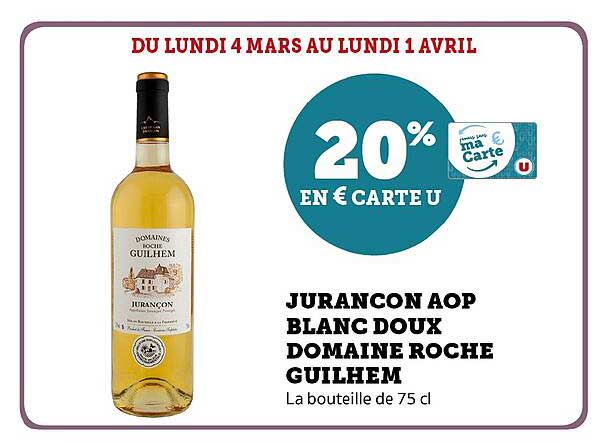 jurançon aop blanc doux domaine roche guilhem