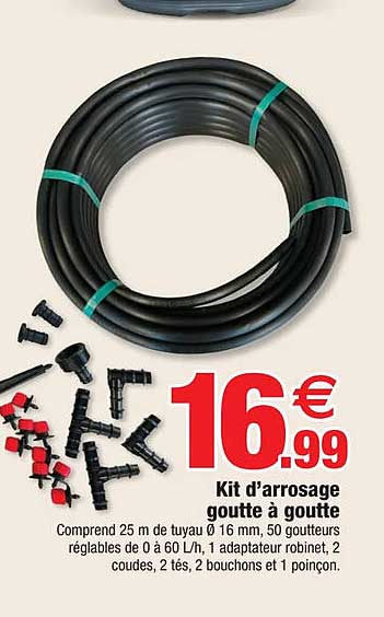 kit d'arrosage goutte à goutte