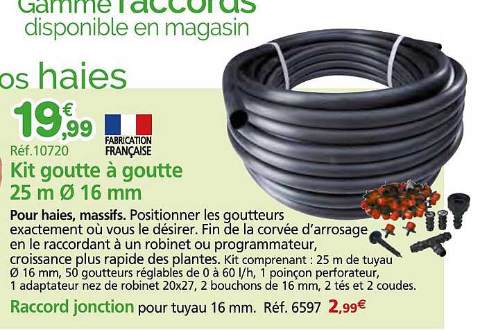 Kit Goutte à Goutte 25 M ø 16 Mm