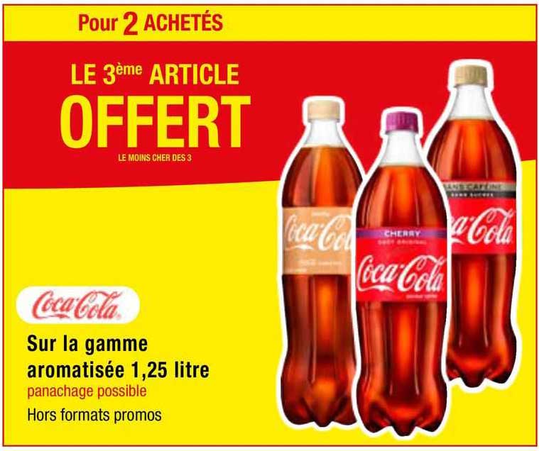 la gamme aromatisée 1,25 litre coca cola