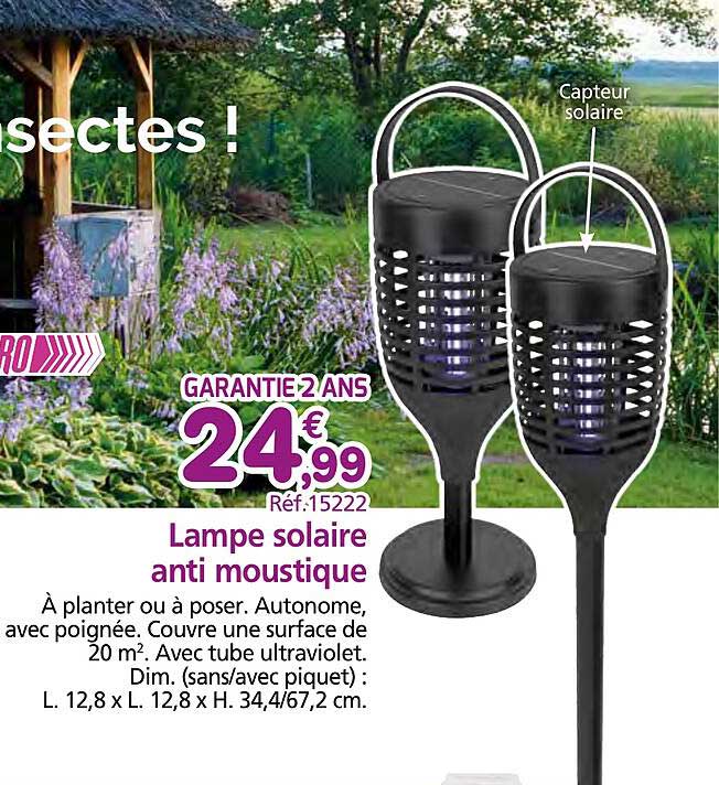 lampe solaire anti moustique