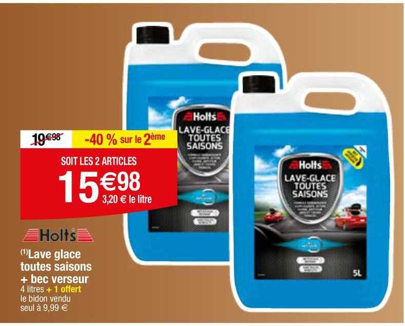 lave glace toutes saisons  bec verseur