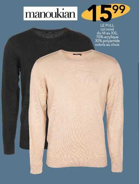 le pull col rond manoukian