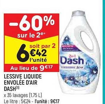 lessive liquide envolée d'air dash