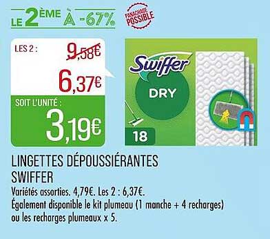 lingettes dépoussiérantes swiffer