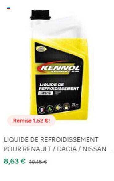 liquide de refroidissement pour renault / dacia / nissan