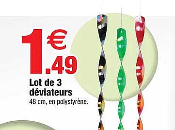 lot de 3 déviateurs