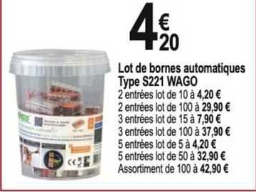 lot de bornes automatiques type s221 wago