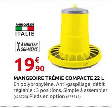 mangeoire trémie compacte 22 l