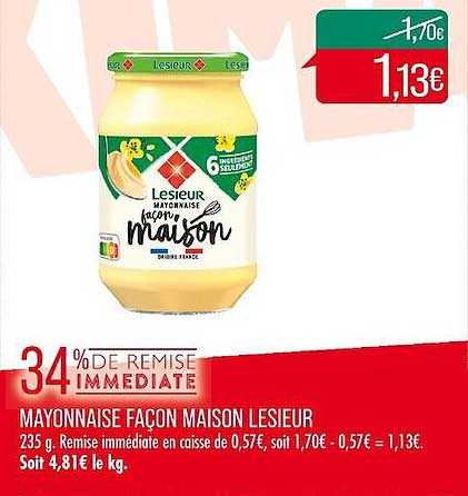 mayonnaise façon maison lesieur