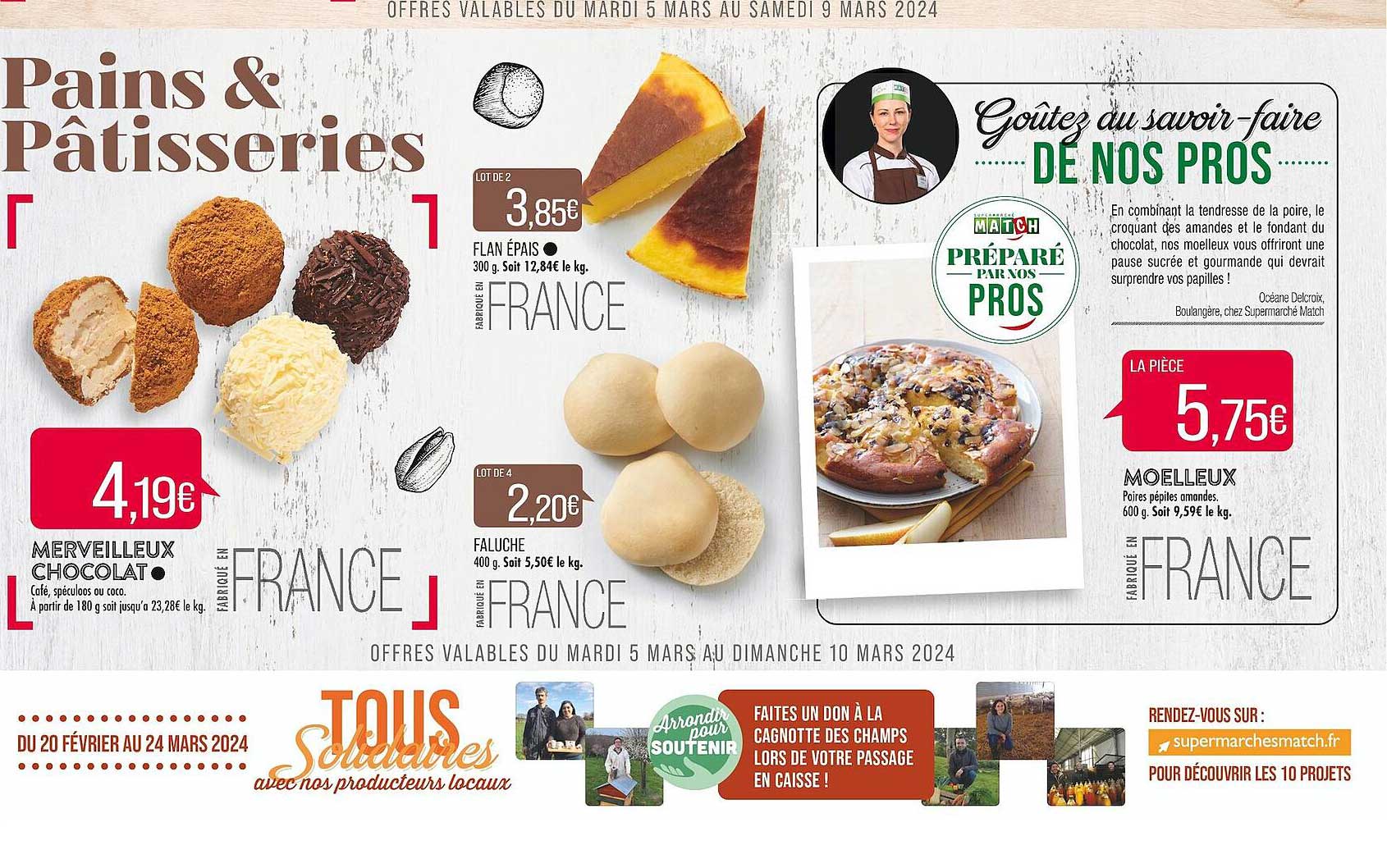 merveilleux chocolat, flan épais, faluche, moelleux