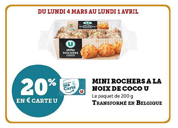 Mini Rochers à La Noix De Coco U