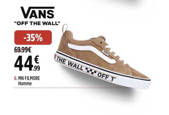 mn filmore homme vans "off the wall"