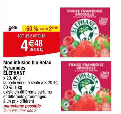 mon infusion bio relax pyramides éléphant