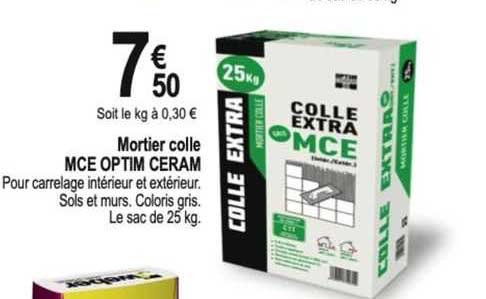 mortier colle mce optim ceram