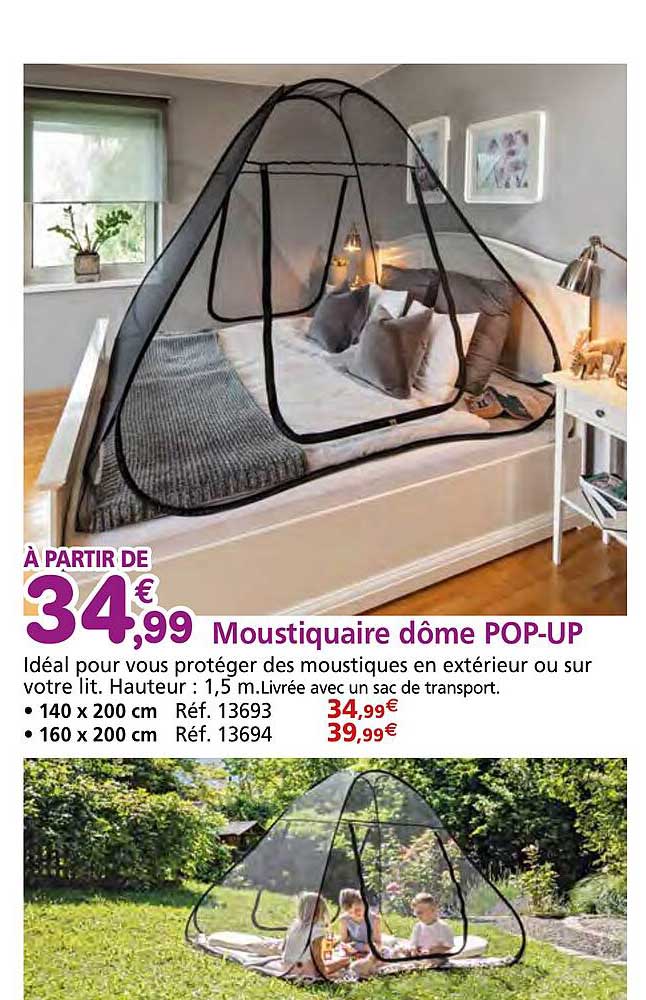 moustiquaire dôme pop-up