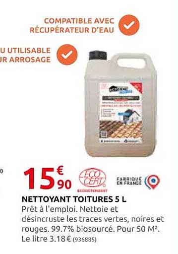 Nettoyant Toitures 5 L