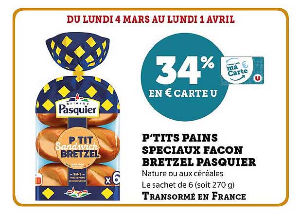 p'tits pains spéciaux façon bretzel pasquier