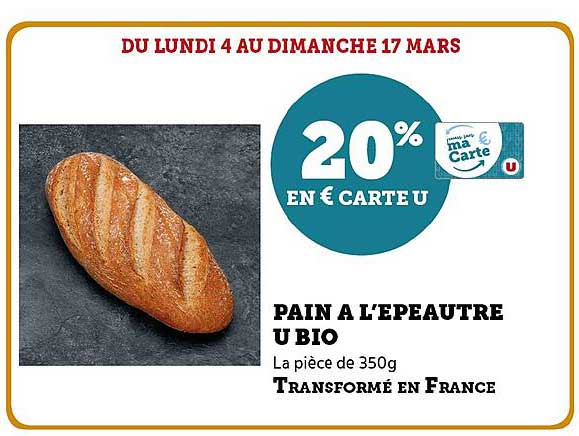 pain à l'épeautre u bio