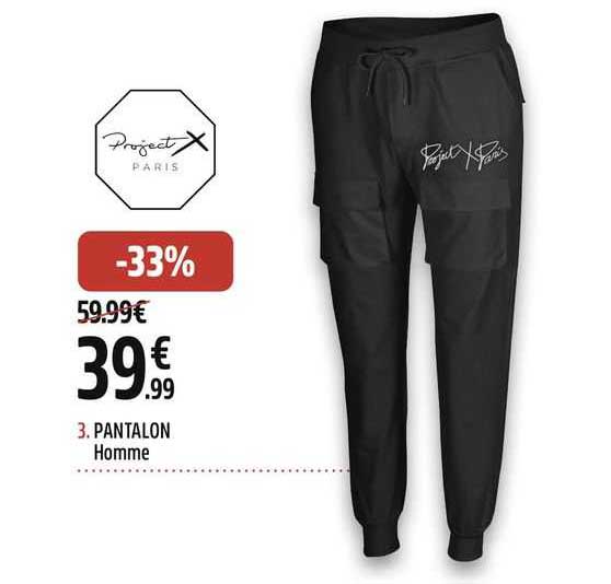 pantalon homme project x paris