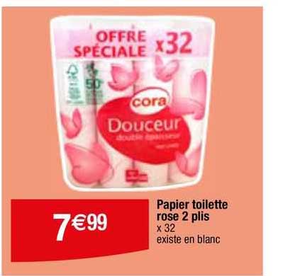 papier toilette rose 2 plis