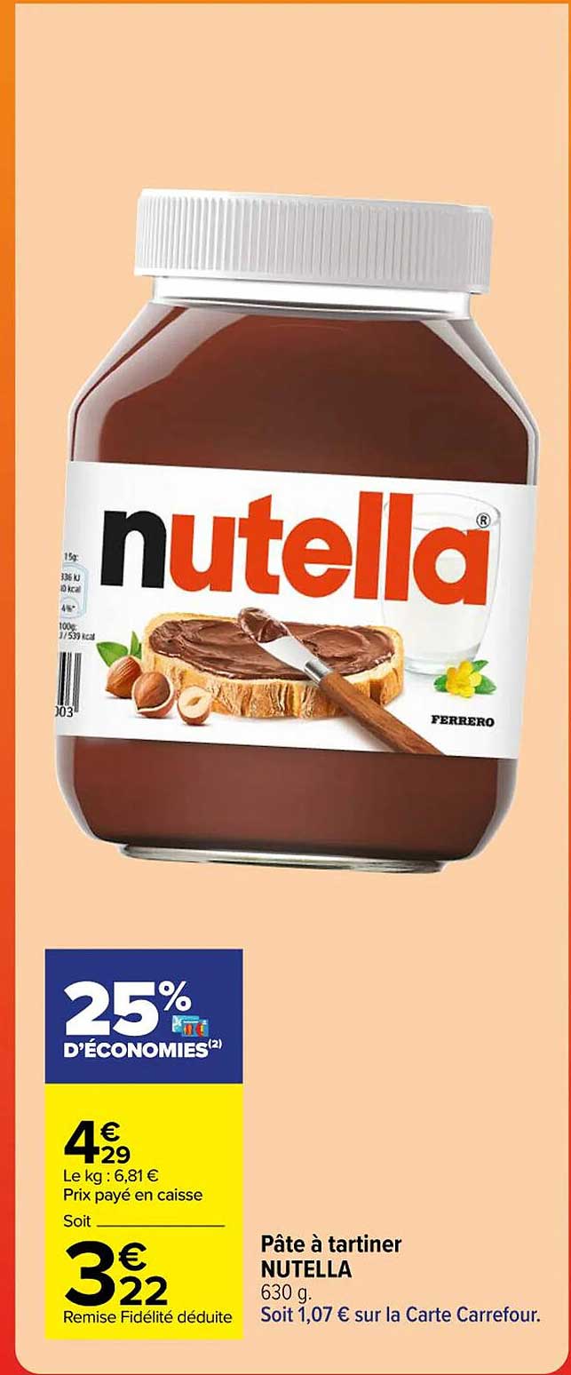 Pâte à Tartiner Nutella