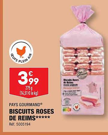 pays gourmand biscuits roses de reims