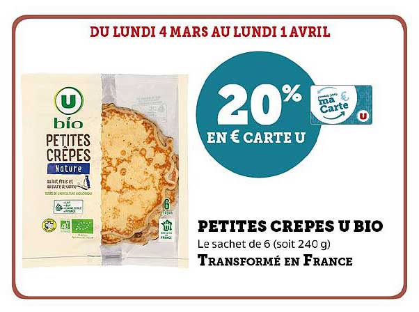 petites crêpes u bio