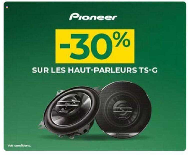 pioneer -30% sur les haut-parleurs ts-g