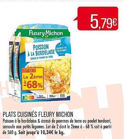 plats cuisinés fleury michon