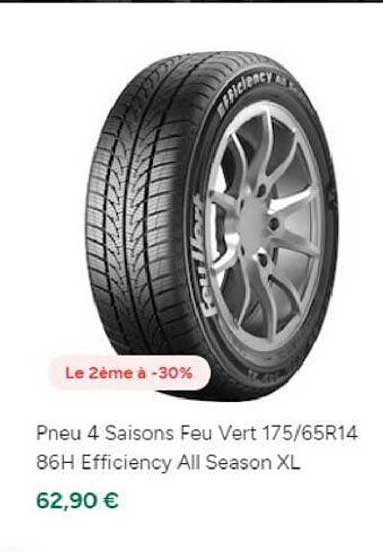 pneu 4 saisons feu vert 175/65R14