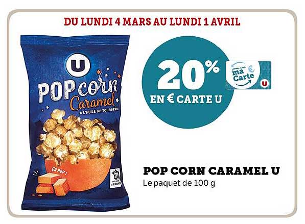 pop corn caramel u
