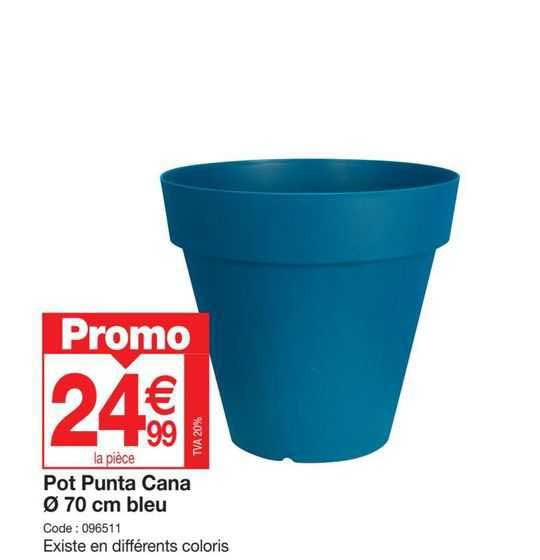 pot punta cana ø 70 cm bleu