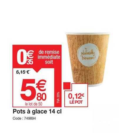 pots à glace 14 cl