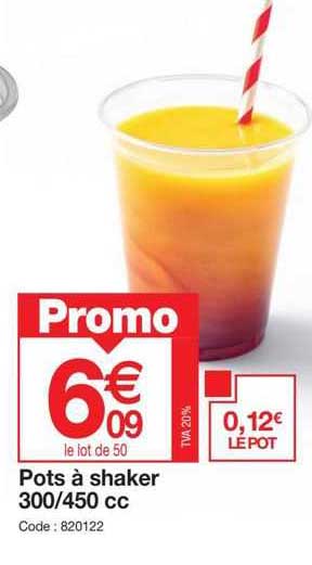 pots à shaker 300/450 cc