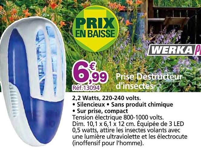 prise destructeur d'insectes