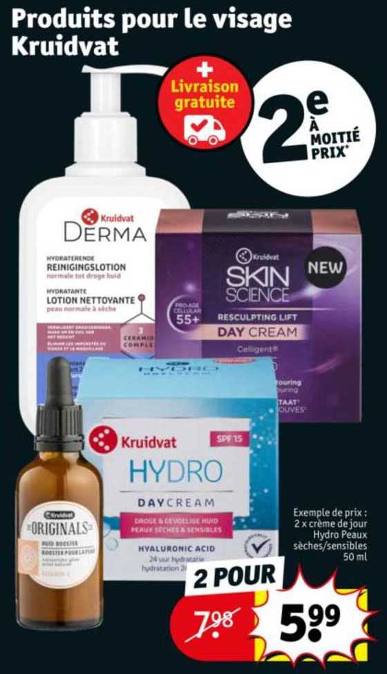 produits pour le visages kruidvat