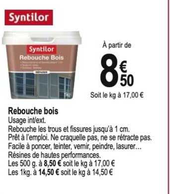Rebouche Bois Syntilor