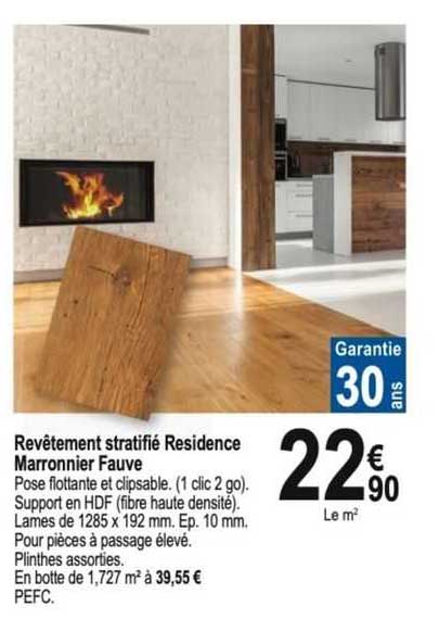 Revêtement Stratifié Résidence Marronnier Fauve