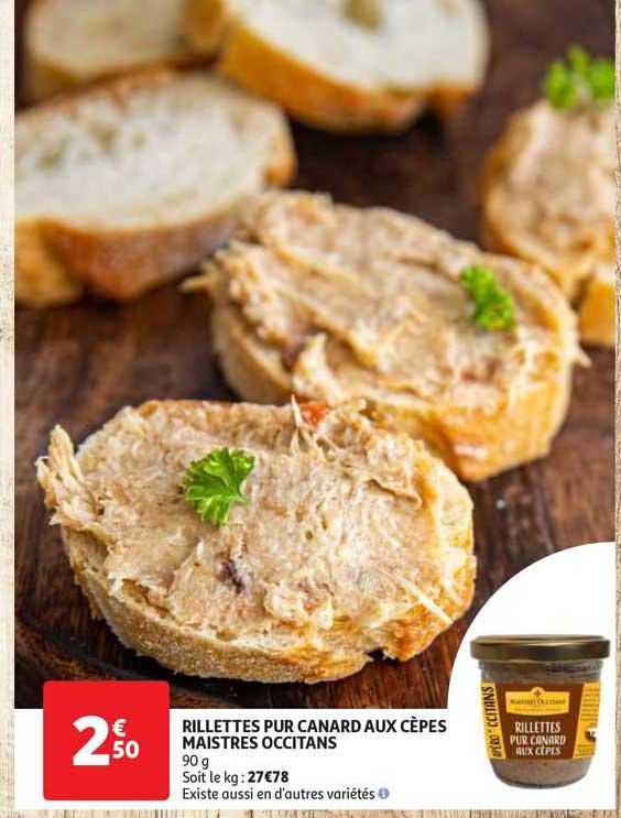 rillettes pur canard aux cèpes maistres occitans