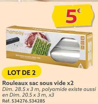 rouleaux sac sous vide x2
