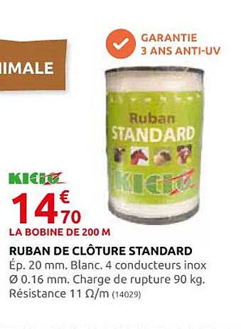 ruban de clôture standard kidoz