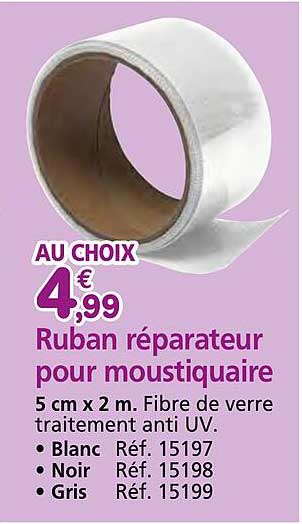 ruban réparateur pour moustiquaire