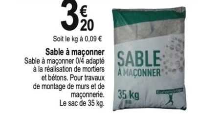 sable à maçonner