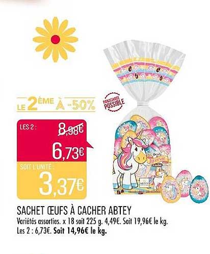 sachet œufs à cacher abtey