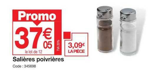 salières poivrières