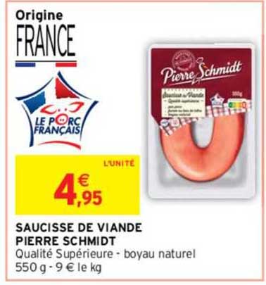saucisse de viande pierre schmidt